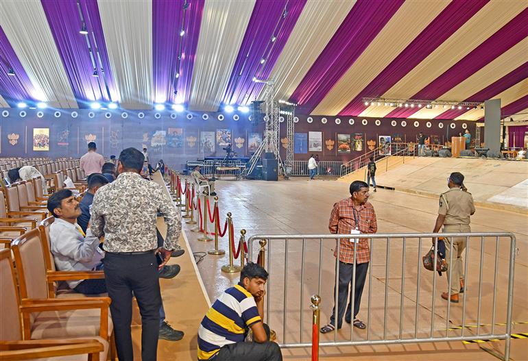 21 सितंबर, 2026 को गुजरात के एकता नगर (केवड़िया) में 72वें राष्ट्रीय फिल्म पुरस्कार समारोह की तैयारियों की झलकियां। 
