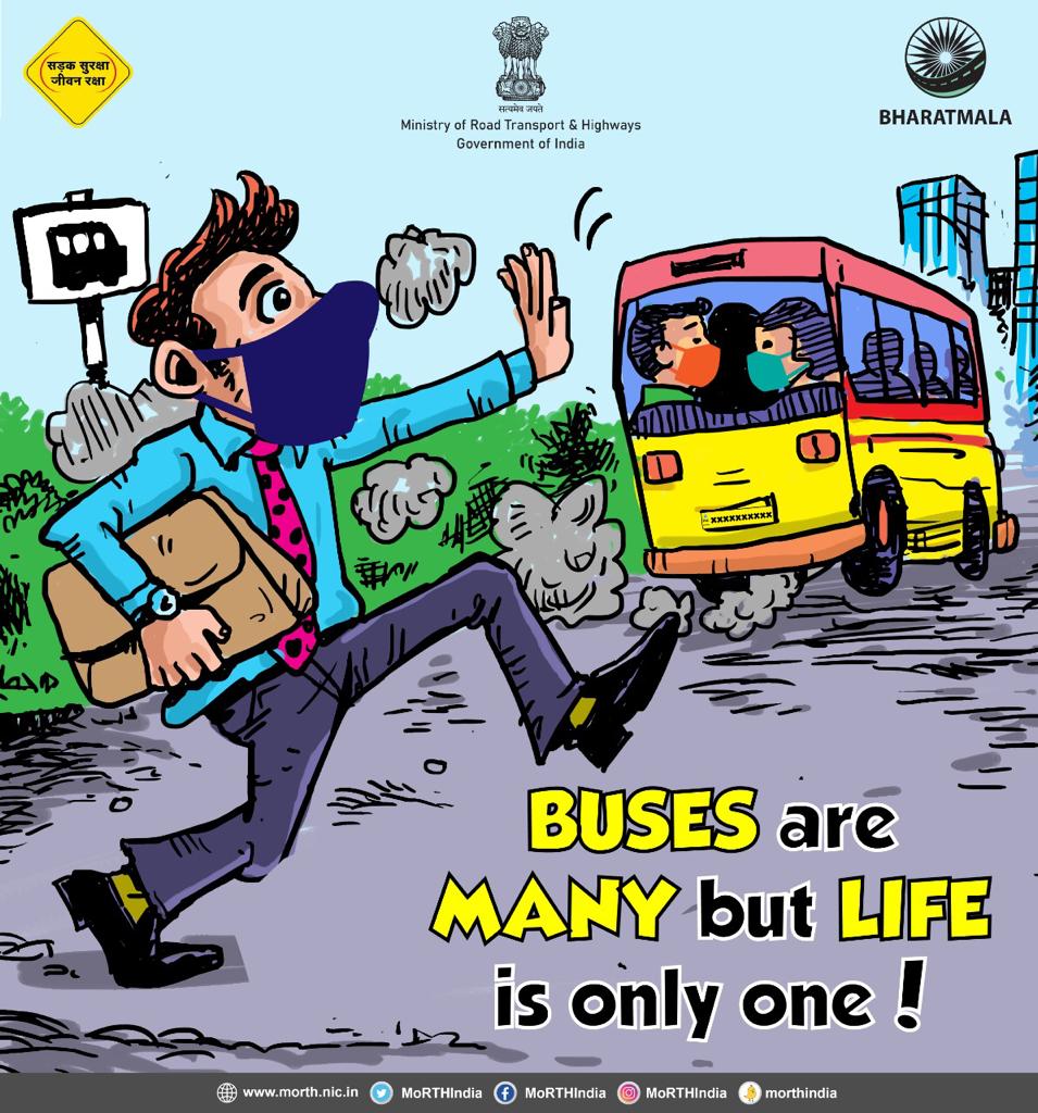 Buses are many but life is only one