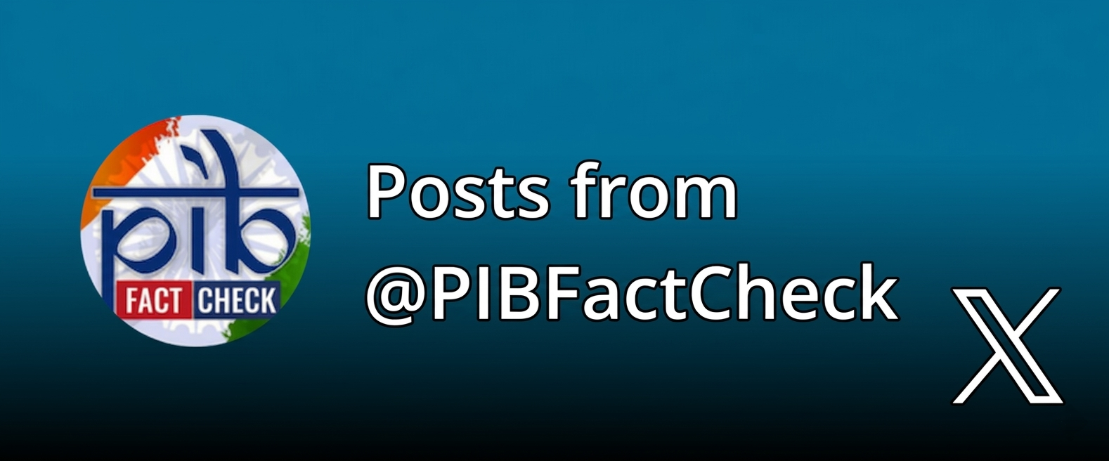 PIB Factcheck X Profile