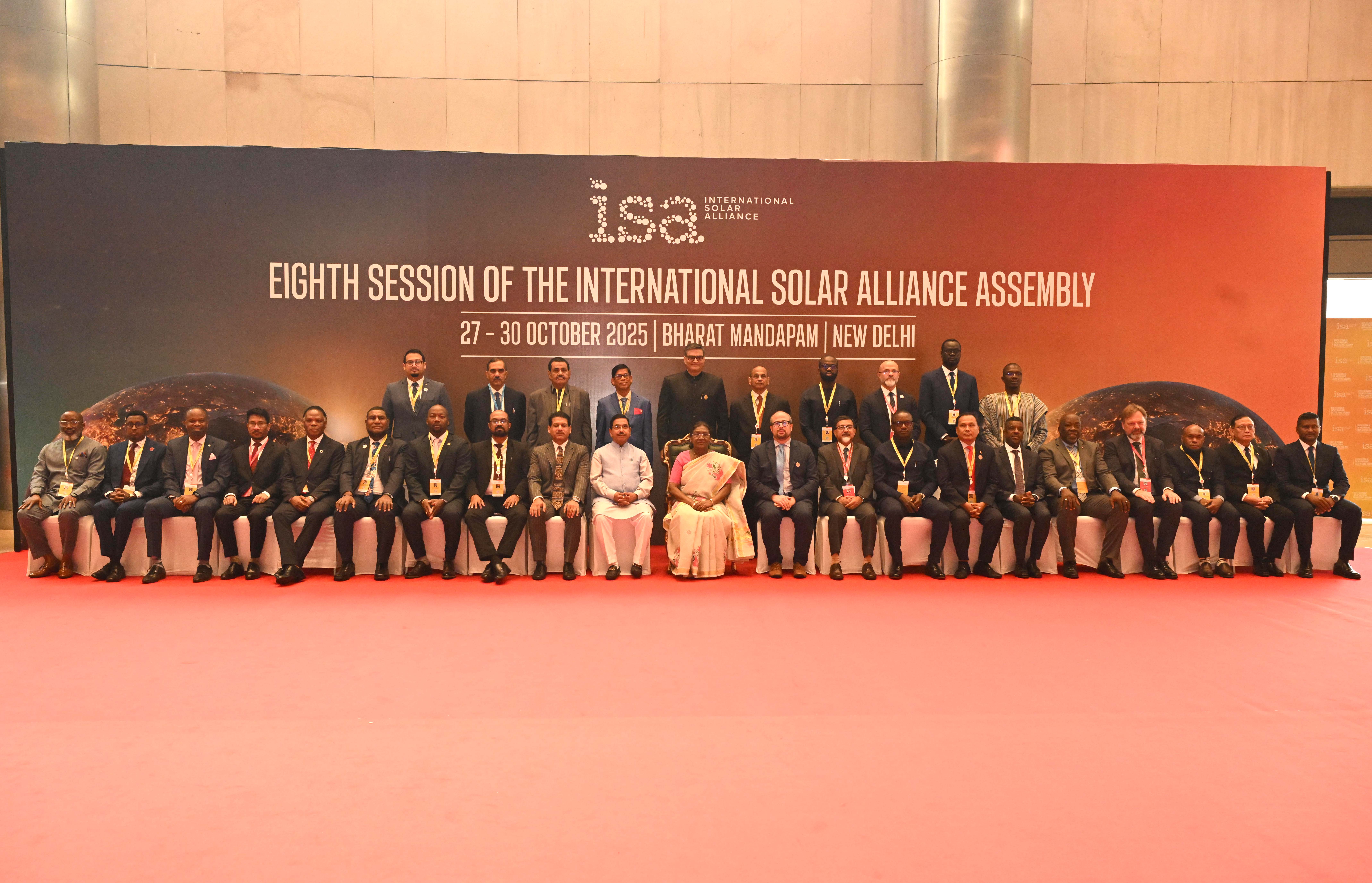 President Murmu speaking at ISA plenary session
