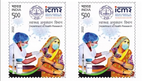 Dr Mansukh Mandaviya releases commemorative Postal Stamp on COVID-19 Vaccine to mark the 1st anniversary of India's National COVID Vaccination program.