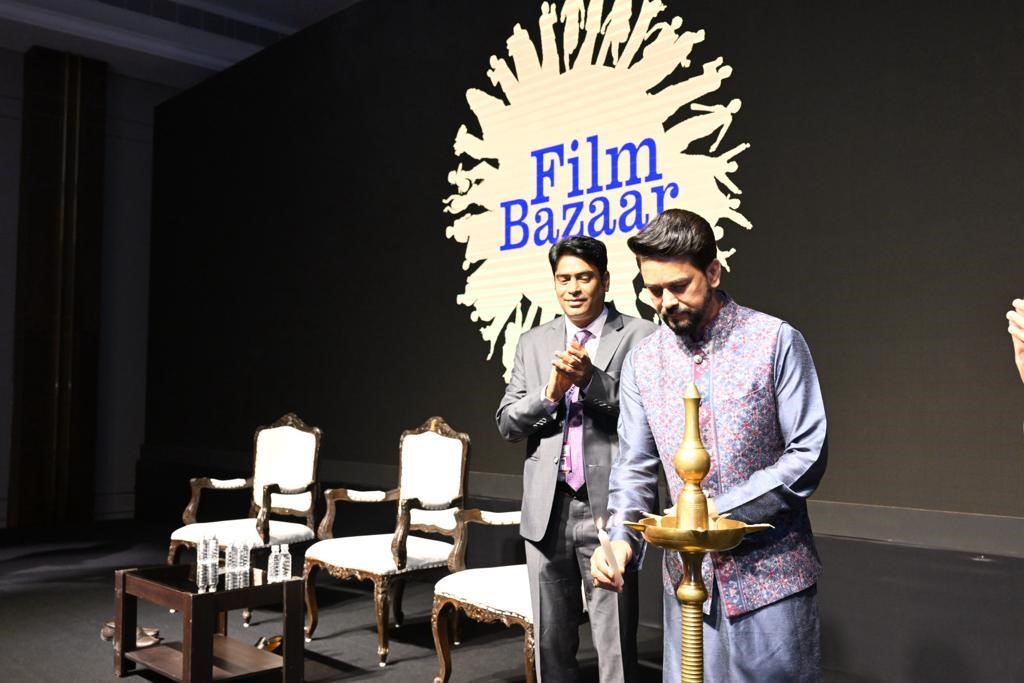 I & B Minister Shri Anurag Singh Thakur inaugurates 17th edition of Film Bazaar at IFFI, Goa