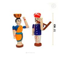 A couple of wooden figurinesAI-generated content may be incorrect.