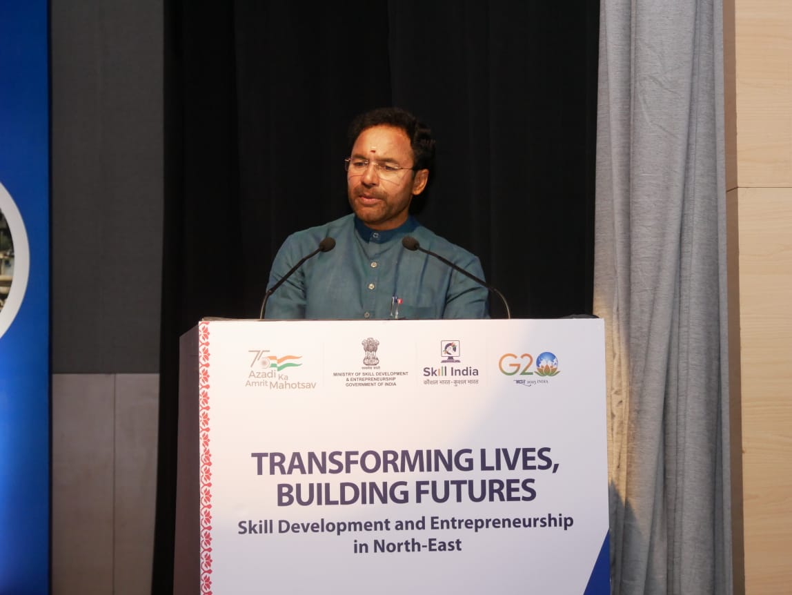 Minister for DoNER Shri G. Kishan Reddy attends the launch of a Special Skill Development Initiative for the North East Region