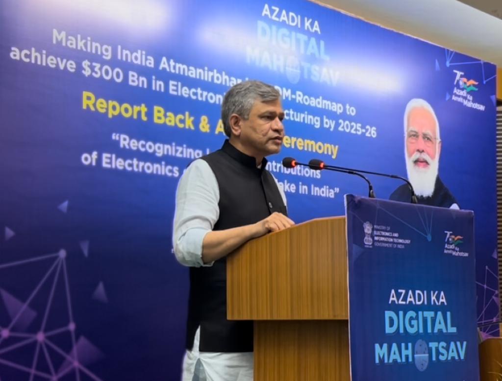 It gives me great confidence when the Electronics Manufacturing Industry today has committed and assured us of $300 Billion revenue by 2025-26.- Union Minister for Electronics and IT – Sh. Ashwini Vaishnaw