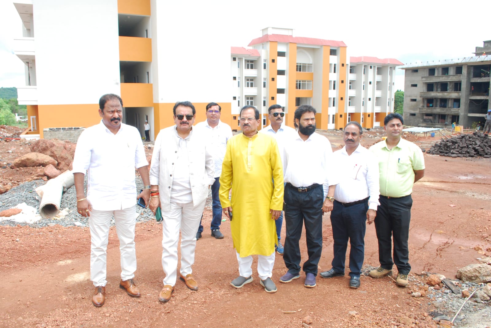 Union Minister SP Singh Baghel alongwith Shripad Naik visited AYUSH Hospital  and MOPA Airport site at Pernem, Goa AYUSH hospital will be inaugurated in  next 3-4 months- Shripad Naik MOPA Airport is ready for operations from  September 1, 2022 ...