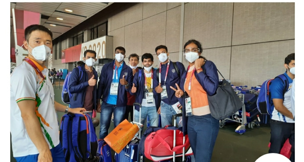 The First batch of Indian contingent reaches Tokyo after a rousing send off in Delhi