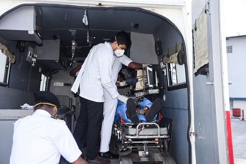 Medical evacuation of a German Navy Officer to INHS Asvini - Current ...