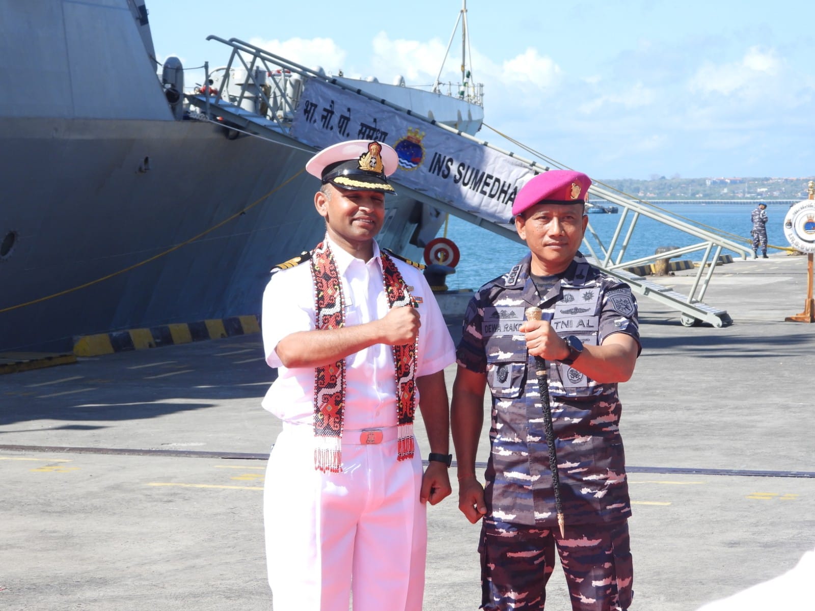 INS Sumedha visits Bali, Indonesia