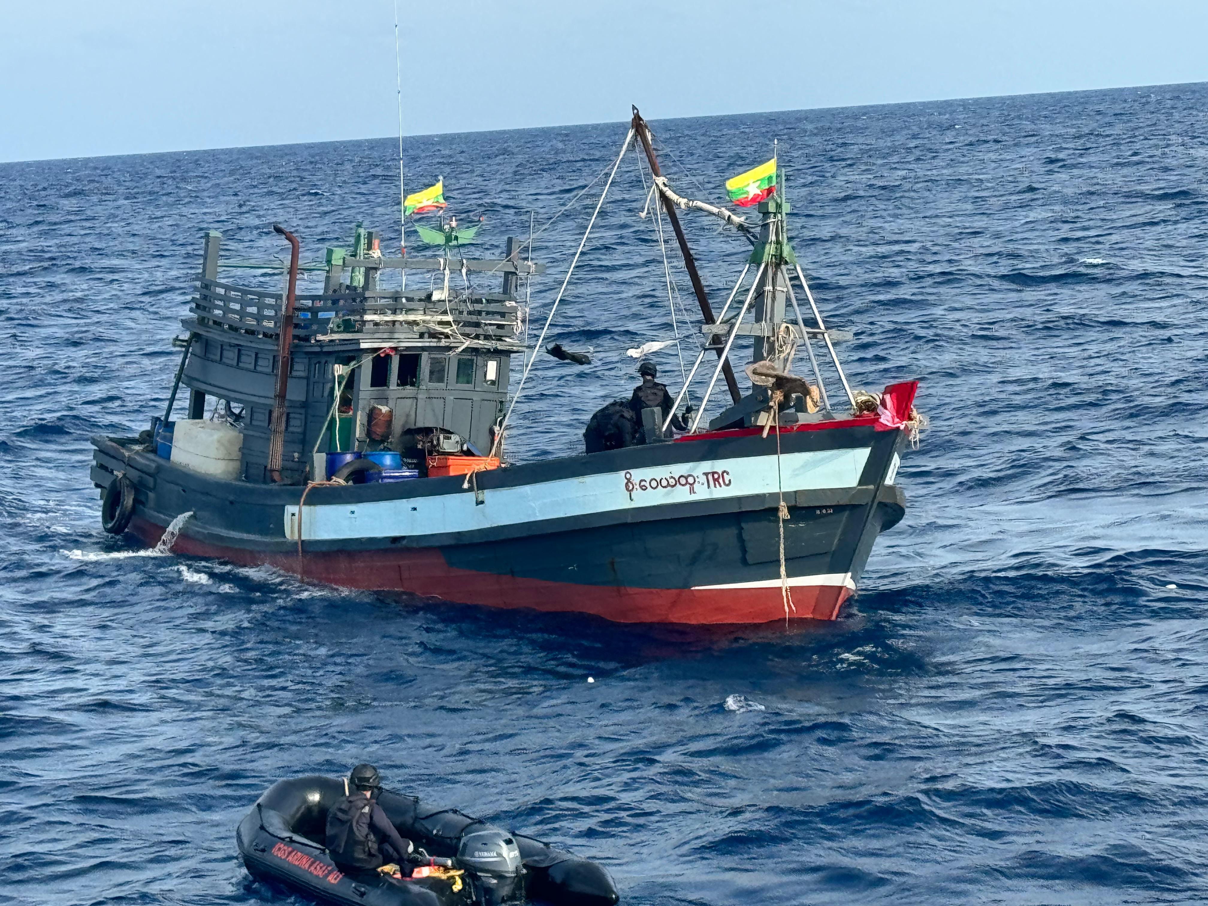 Biggest-ever drug haul by ICG: A Myanmarese fishing boat with 5,500 kgs ...