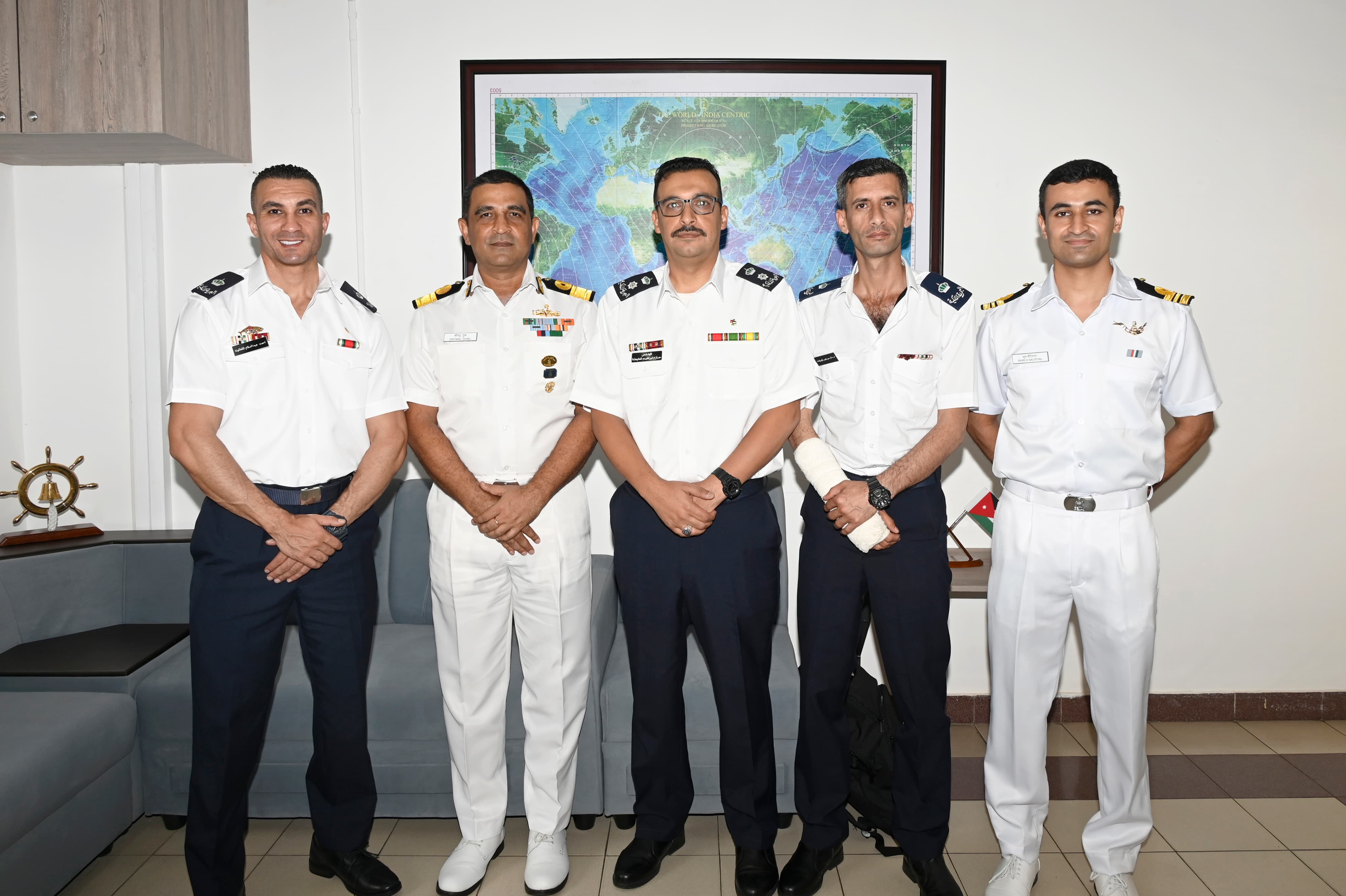 Maiden Visit of Jordan Armed Forces Training Delegation to Southern Naval Command, Kochi