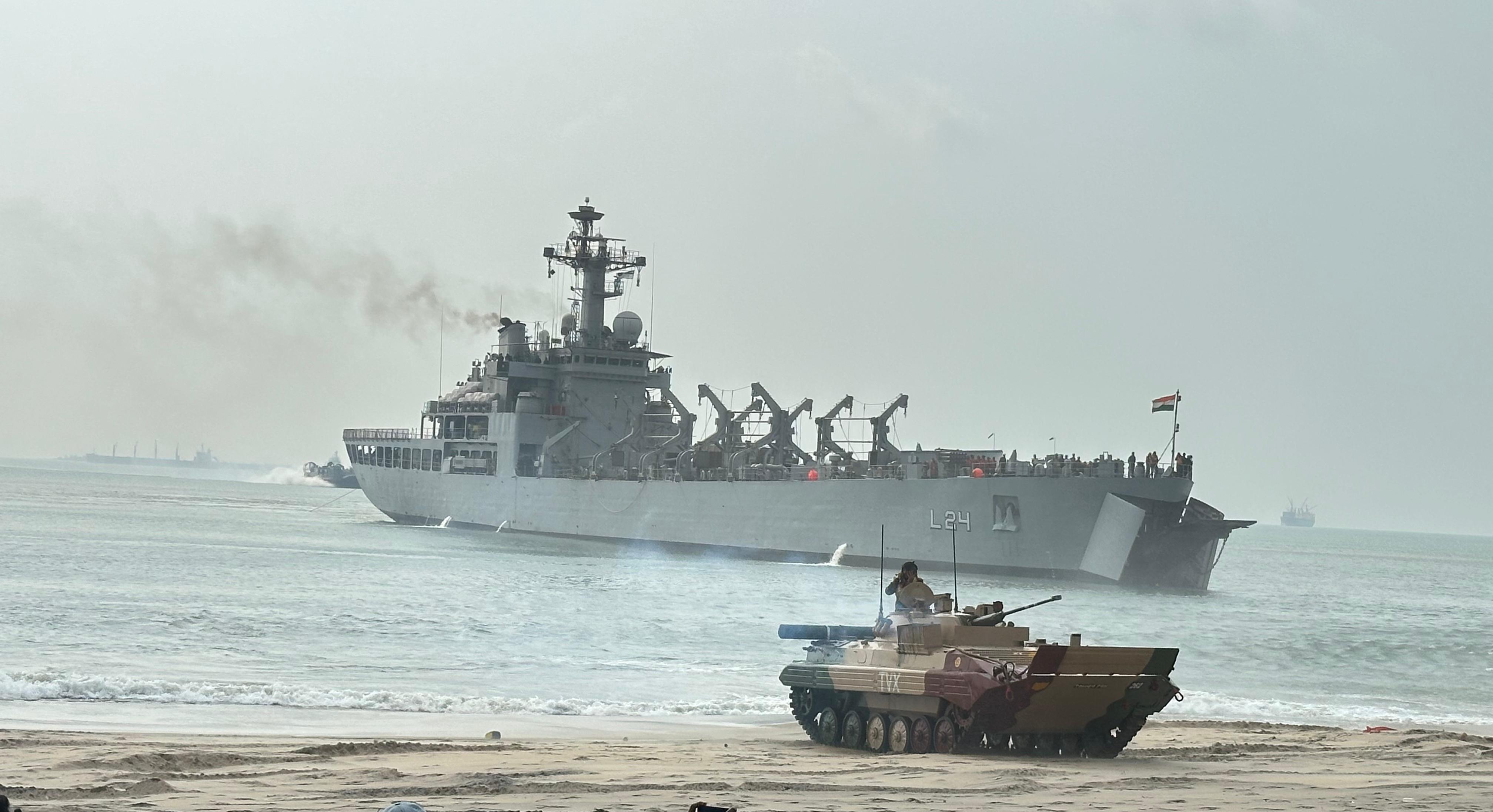 Closing Ceremony of the Bilateral Tri-Service Humanitarian Assistance and Disaster Relief (HADR) Amphibious Exercise between India and US – EX TIGER TRIUMPH 2024