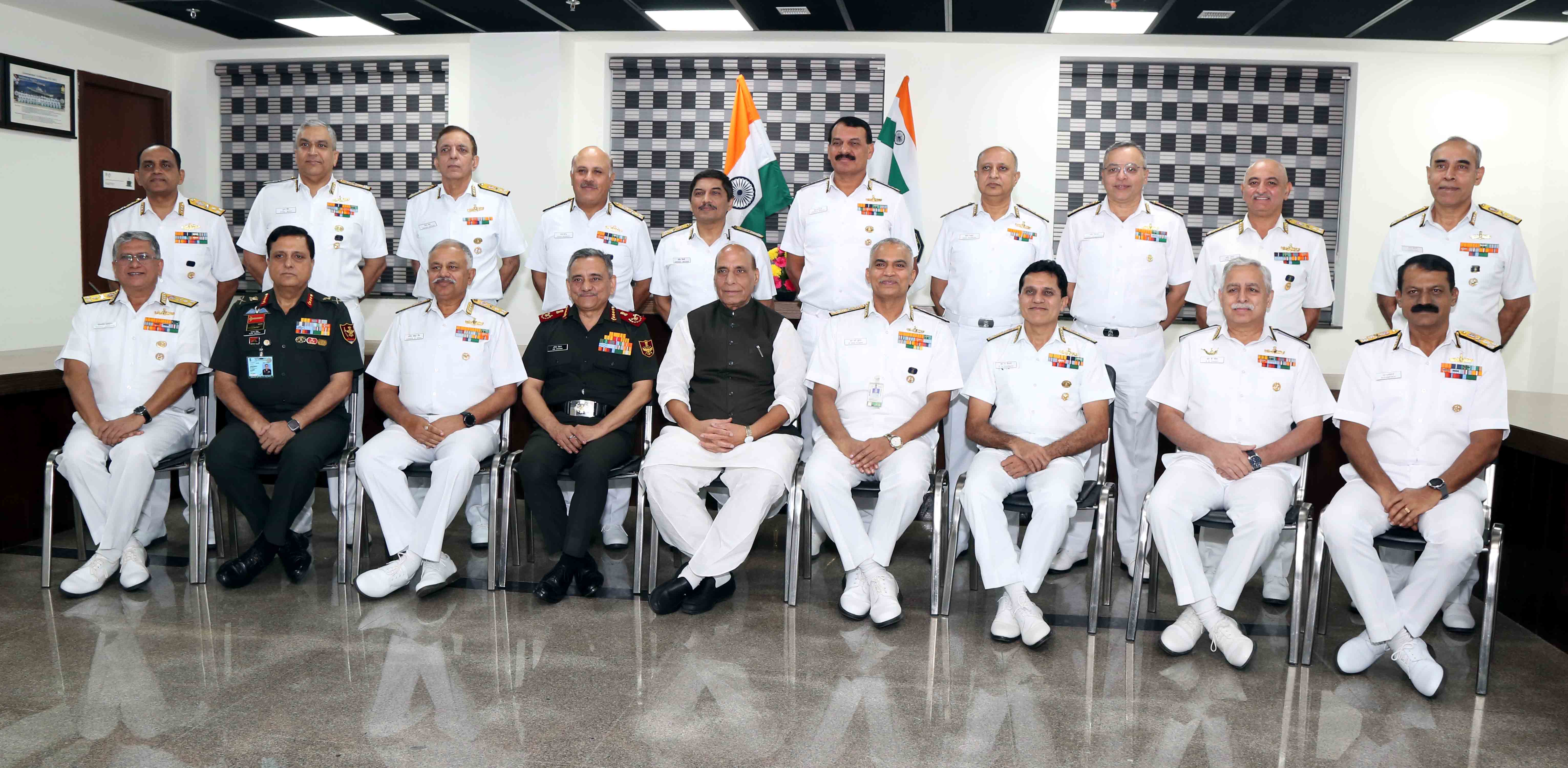 Raksha Mantri Interaction During Naval Commanders’ Conference Asian Mail