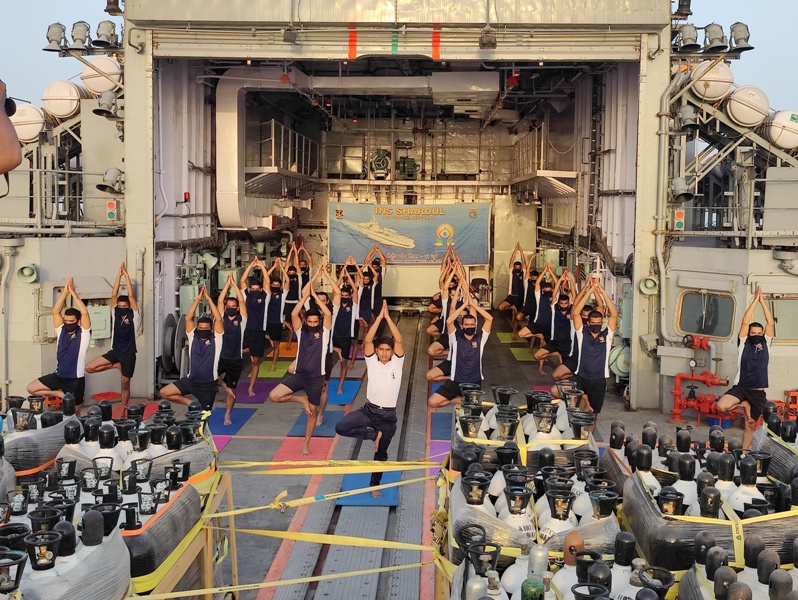 International Day of Yoga celebrated at Southern Naval Command