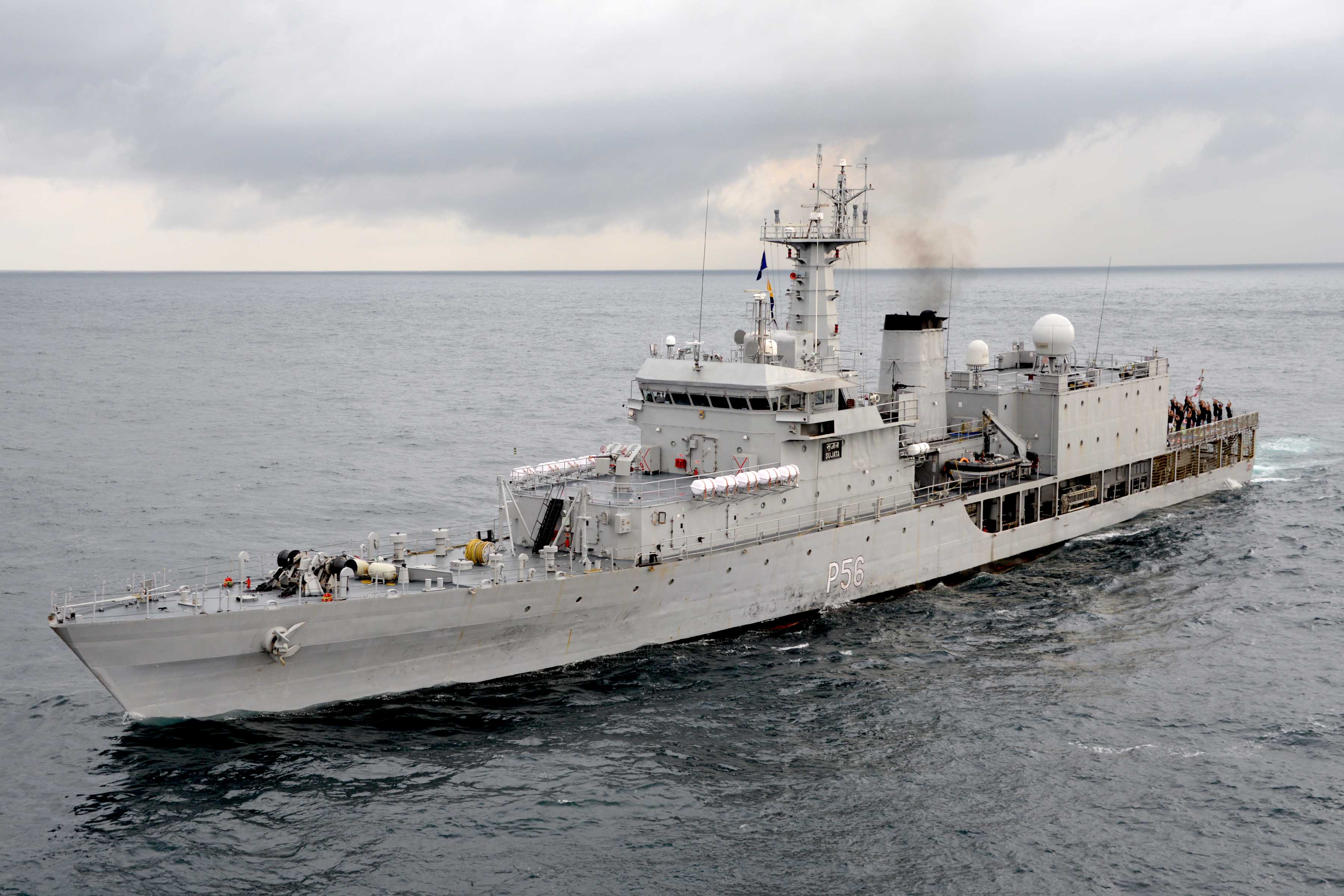 Indian Navy's first training squadron visit's Sri Lanka 