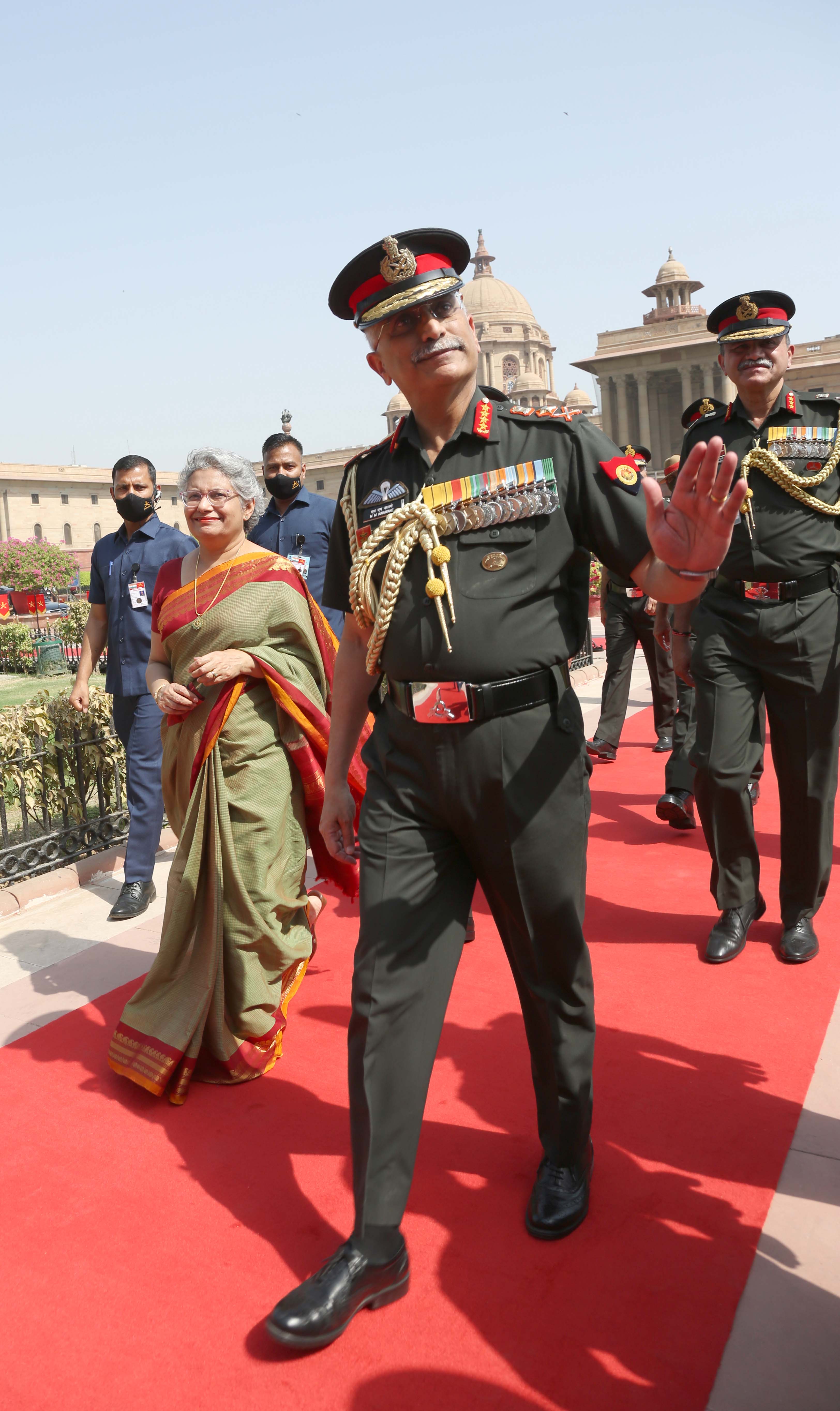 SUPERANNUATES FROM SERVICE- GENERAL MM NARAVANE, CHIEF OF THE ARMY STAFF