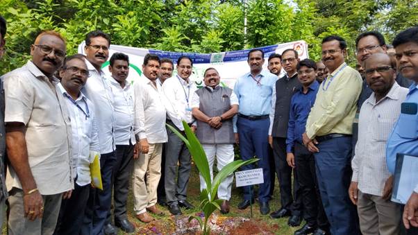 Sri Vaddepalli Ramchander Hon'ble Member National Commission for Scheduled Caste planted a sapling at RINL.jpg