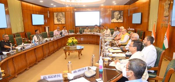 Union Minister of Home Affairs and Minister of Cooperation, Shri Amit Shah holds review meeting on security situation in Jammu & Kashmir