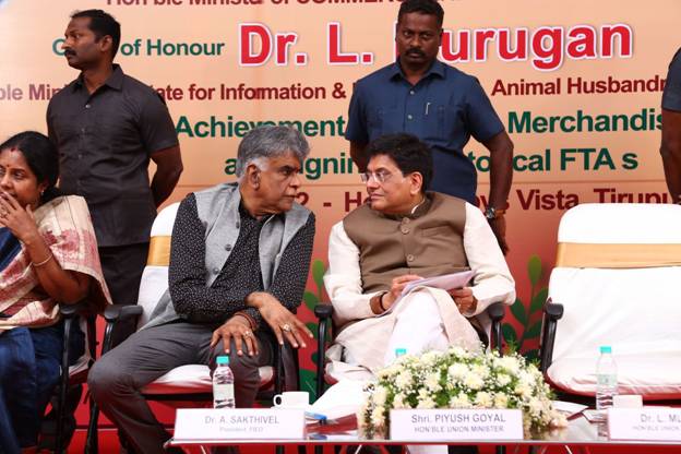 Government of India wants to create 75 textile hubs like Tiruppur: Shri Goyal