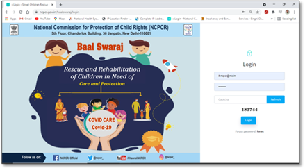 NCPCR Asks States/UTS to Upload Data of Children Who Have Lost Both or Either of The Parent To Covid-19 On Online Tracking Portal “Bal Swaraj (Covid-Care)”