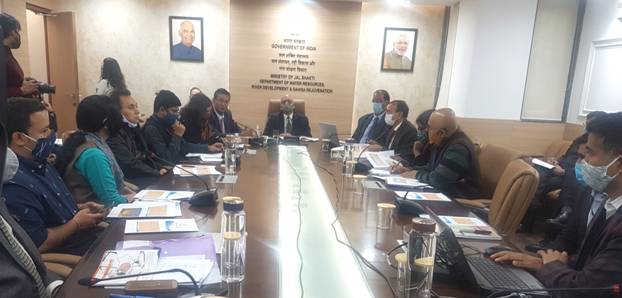 Secretary, Ministry of Jal shakti briefs media on budgetary allocations  