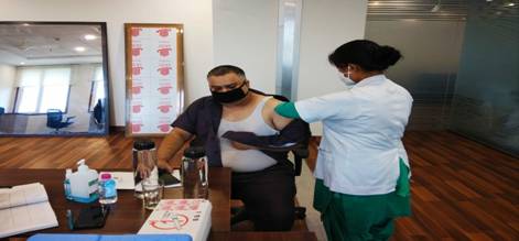 First Vaccination Camp for administering COVISHIELD vaccine organized at Labour Bureau, Chandigarh