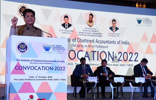 Piyush Goyal asks India's Chartered Accountants to 'Go Global': ICAI Convocation 2022