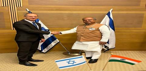 Union Agriculture and Farmers welfare Minister of India meets with Agriculture and Rural Development Minister of Israel at Jerusalem