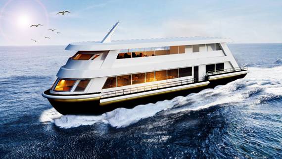 3D DESIGN (ARTISTIC IMPRESSION) OF PROPOSED CRUISE VESSEL