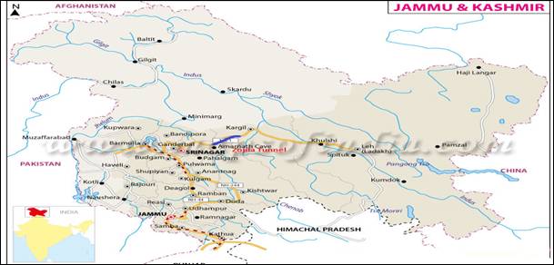 Zojila Pass Map