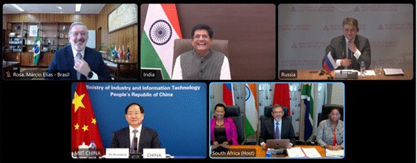 Union Commerce and Industry Minister Shri Piyush Goyal participates in the 7th BRICS Industry Ministers’ meeting