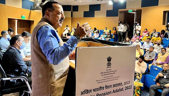 Union Minister Dr Jitendra Singh says, path breaking pension reforms like provision of Family Pension for divorced daughters and Divyangs, introduction of Face Recognition Technology for elderly pensioners, Family Pension to differently abled child of a deceased Government employee/Pensioner, Electronic Pension Pay Order are major social reforms introduced by Modi Government in recent past