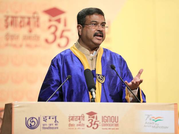 Shri Dharmendra Pradhan says IGNOU should become the knowledge centre of the world , calls for leveraging technology to reach the unreached.