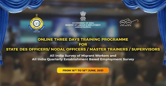 Three -day online training programme organised for Master Trainers and Supervisors for two All-India surveys