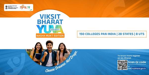 MY Bharat to Launch Nationwide 'Viksit Bharat Yuva Connect Programme' on the Theme 'Nasha news image