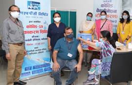 NHPC conducts Covid – 19 test and vaccination camp at NHPC Corporate Office