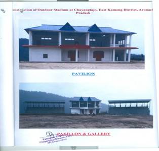 Construction of Outdoor Stadium at Chayangtajo in East Kameng District, Arunachal Pradesh 1