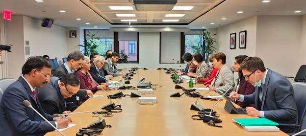 Finance Minister Smt. Nirmala Sitharaman meets IMF Managing Director Ms Kristalina Georgieva in Washington D.C.