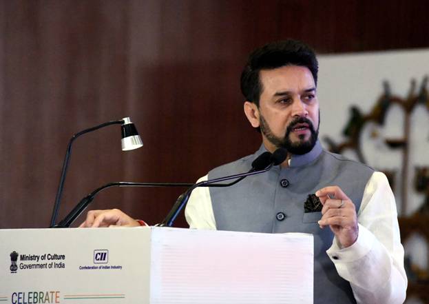 Shri Anurag Thakur addresses the session on “Volunteer Engagement Strategy for India@100” in the conference on Sankalp se Siddhi: New India New Resolve organised under Amrit Mahotsav