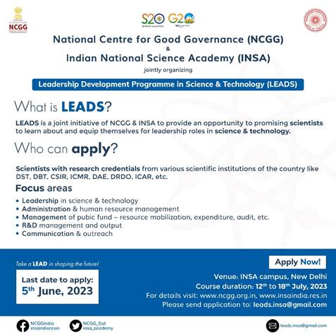 Leadership Development Programme in Science & Technology: Nurturing Next Gen Scientific Leaders_60.1