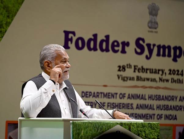 Union Minister for Fisheries, Animal Husbandry and Dairying Shri Parshottam Rupala inaugurates National Symposium on Fodder Development at New Delhi today