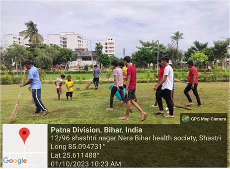 CRC, Patna organised the Swachhata hi Seva hai campaign on 1st October at CID Colony Park