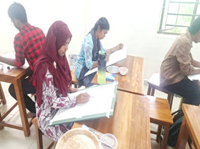 A group of women sitting at a tableAI-generated content may be incorrect.