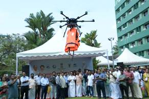 A drone flying over a crowd of peopleAI-generated content may be incorrect.