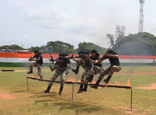 Demonstration by CISF reflex shooting team.JPG