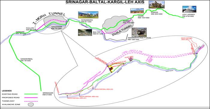 Zojila Pass Map