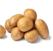 Image of fresh raw potatoes on white background