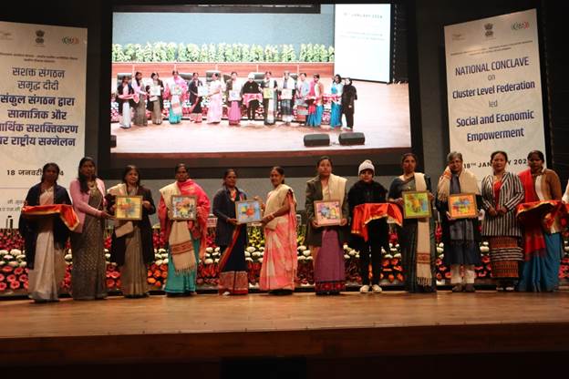 DAY-NRLM organised National Conclave on Cluster Level Federation (CLF) led Social and Economic Empowerment yesterday