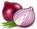 Image of fresh red and white onions on white background