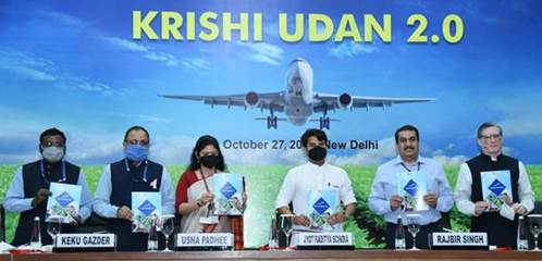 Union Civil Aviation Minister Shri JyotiradityaScindia releases Krishi UDAN  2.0